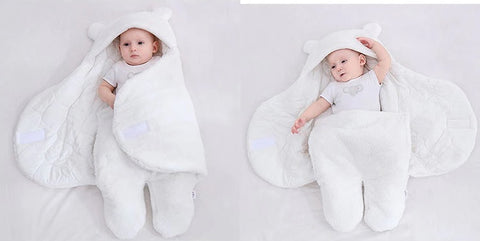 Nursery Wrap Swaddle Ultra-Soft Fluffy Fleece Newborn Baby Sleeping Bag CODE: KAR1152