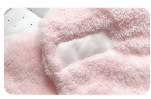 Cute Newborn Baby Blankets Plush Swaddle Wrap Ultra-Soft Fluffy Fleece Sleeping Bag CODE: KAR1151