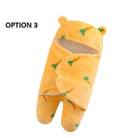 Nursery Wrap Swaddle Ultra-Soft Fluffy Fleece Newborn  Baby Sleeping Bag CODE: KAR1152