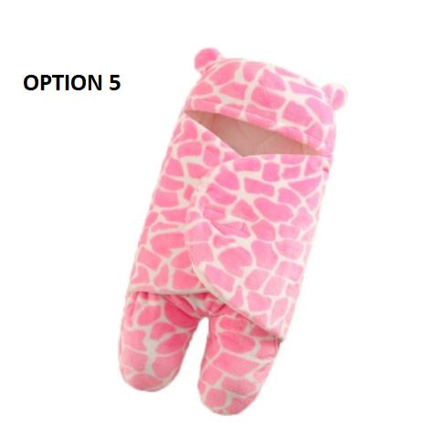 Nursery Wrap Swaddle Ultra-Soft Fluffy Fleece Newborn  Baby Sleeping Bag CODE: KAR1152