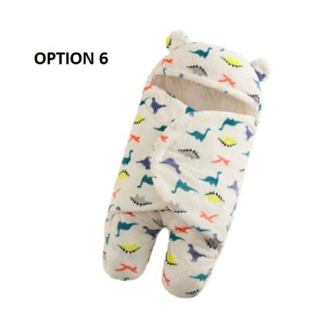 Nursery Wrap Swaddle Ultra-Soft Fluffy Fleece Newborn  Baby Sleeping Bag CODE: KAR1152