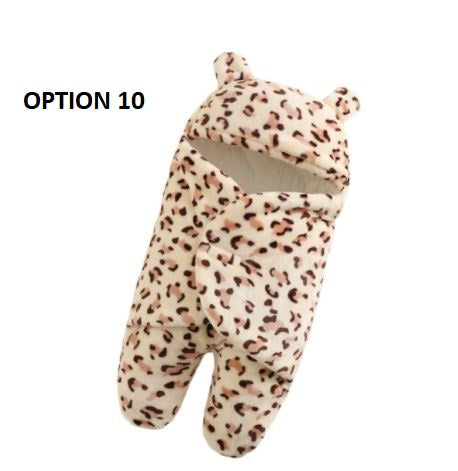 Nursery Wrap Swaddle Ultra-Soft Fluffy Fleece Newborn  Baby Sleeping Bag CODE: KAR1152