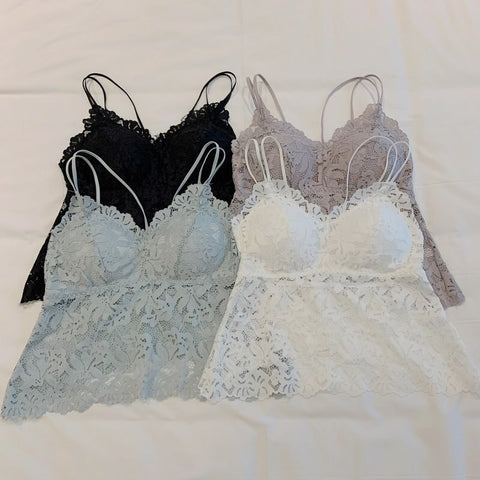 Elegant Seamless Sexy Lingerie Intimates Removable Padded Camisole CODE: KAR1162