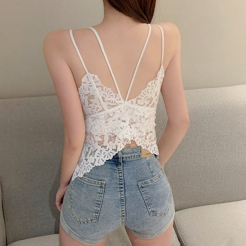 Elegant Seamless Sexy Lingerie Intimates Removable Padded Camisole CODE: KAR1162