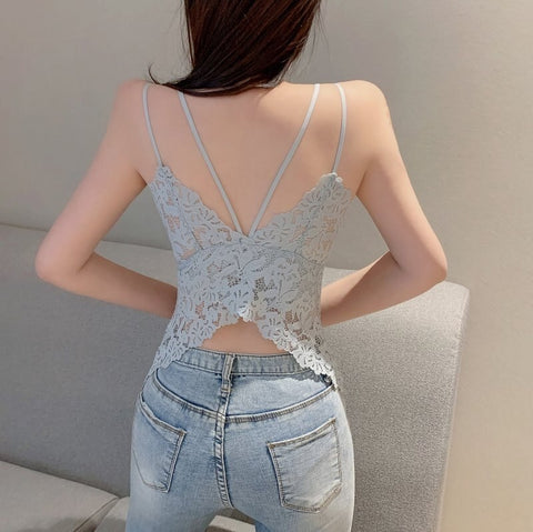 Elegant Seamless Sexy Lingerie Intimates Removable Padded Camisole CODE: KAR1162