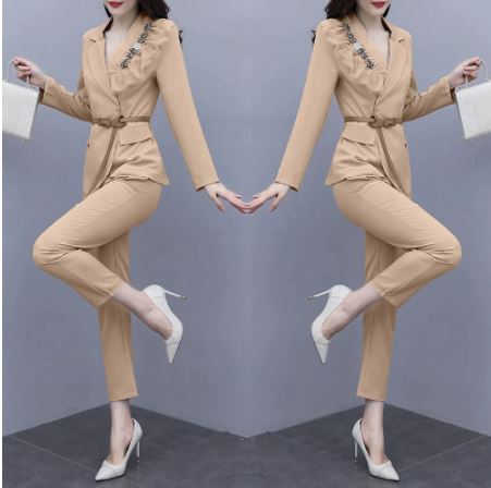 New Long Sleeve Blazer+Trouses  Two-Piece Set CODE: KAR1169
