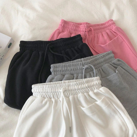 New Casual Sleepwear, Elastic Waist, Loose Plain Shorts CODE: KAR1191