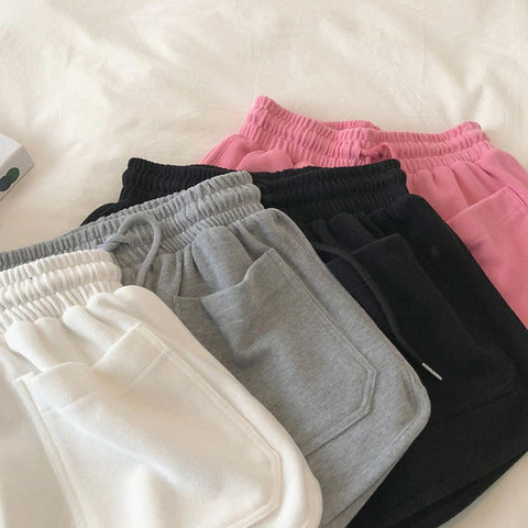 New Casual Sleepwear, Elastic Waist, Loose Plain Shorts CODE: KAR1191