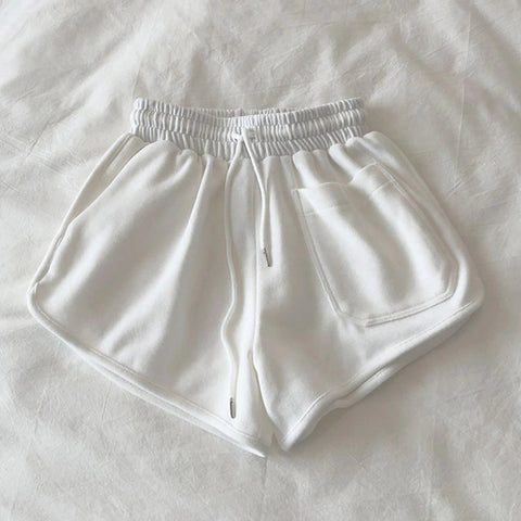 New Casual Sleepwear, Elastic Waist, Loose Plain Shorts CODE: KAR1191