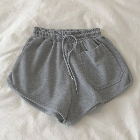 New Casual Sleepwear, Elastic Waist, Loose Plain Shorts CODE: KAR1191