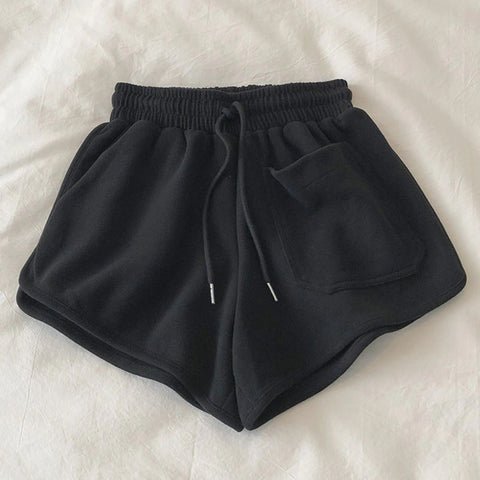 New Casual Sleepwear, Elastic Waist, Loose Plain Shorts CODE: KAR1191