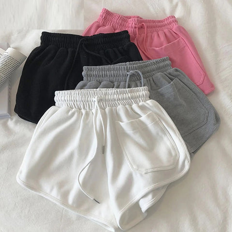 New Casual Sleepwear, Elastic Waist, Loose Plain Shorts CODE: KAR1191
