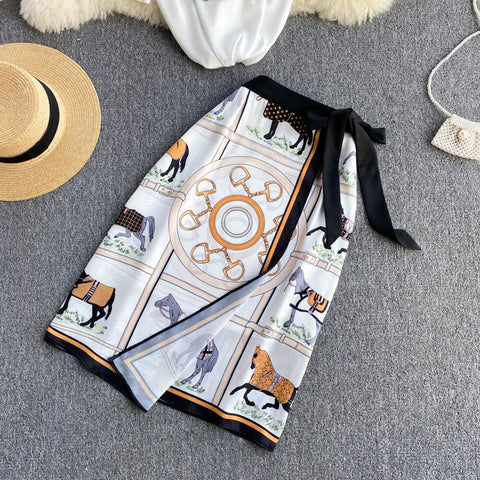 New Short Sleeve T-Shirt + High Waist Slim Skirt, Two Piece Set CODE: KAR1215