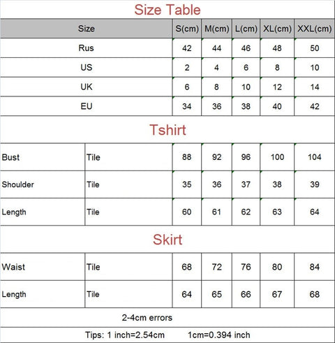 New Short Sleeve T-Shirt + High Waist Slim Skirt, Two Piece Set CODE: KAR1215