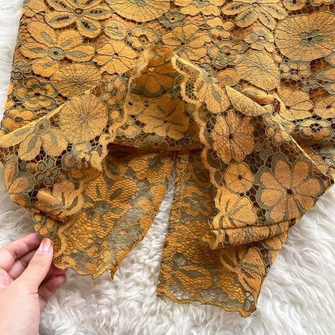 New Fashion High Waist, Pencil Style, Flower, Sexy, Embroidered Lace Skirt CODE: KAR1220