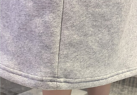 New Oversized, Loose Sweatshirt, Long, Patchwork, Striped Collar and Cuff, Casual Hoodie Coat CODE: KAR1231