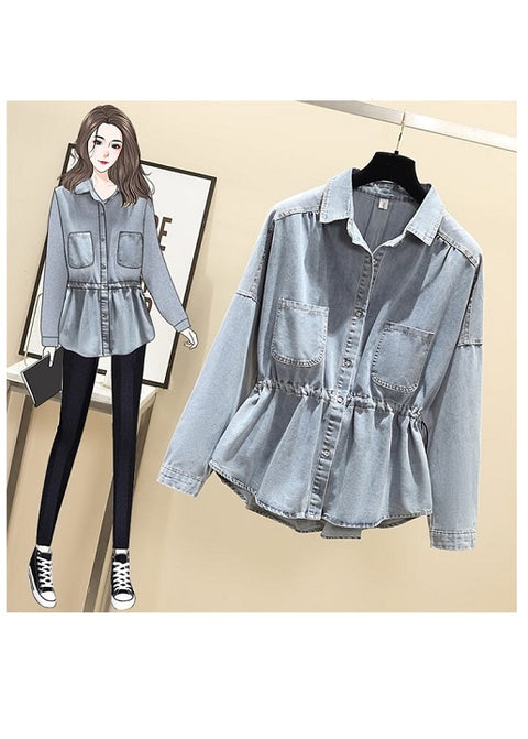 New Design Spring Autumn, Single Breasted, Denim Jacket CODE: KAR1273