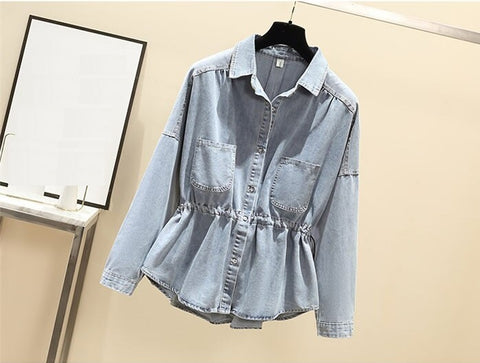 New Design Spring Autumn, Single Breasted, Denim Jacket CODE: KAR1273