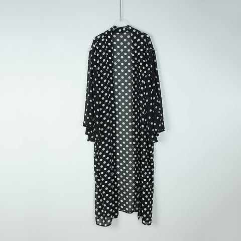 Sexy Long Tunic Dot Print, Cover-Up For Swimwear, Lace Beach Dress CODE: KAR1337