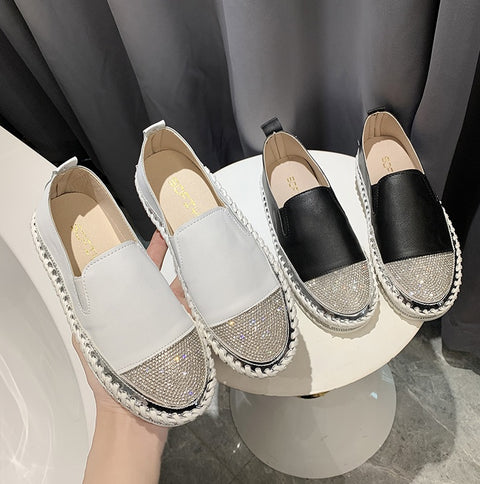 New Patchwork Espadrilles, Genuine Leather Loafers CODE: KAR1340