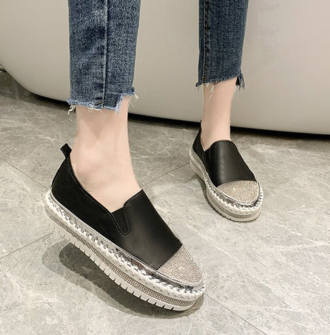 New Patchwork Espadrilles, Genuine Leather Loafers CODE: KAR1340