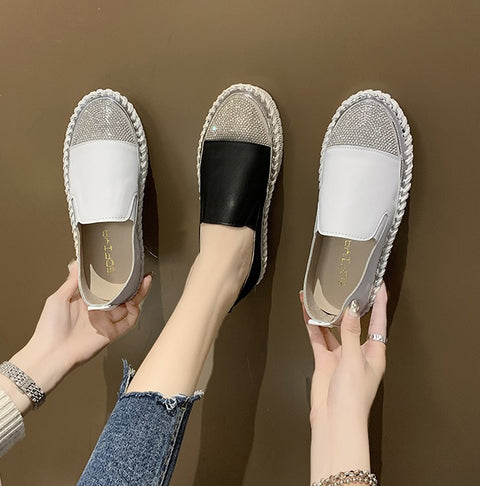 New Patchwork Espadrilles, Genuine Leather Loafers CODE: KAR1340