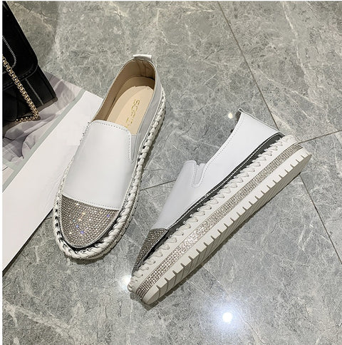 New Patchwork Espadrilles, Genuine Leather Loafers CODE: KAR1340