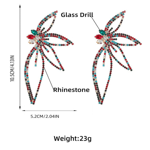 New Fashion Shiny Rhinestone Hoop Earrings CODE: KAR1381