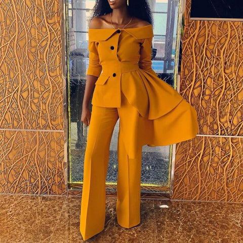 New Casual  Solid Color Two Piece Set CODE: KAR1417