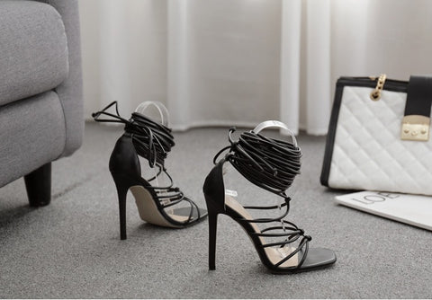 Sexy Thin High Heel Ankle Cross-Strap Sandals CODE: KAR1423
