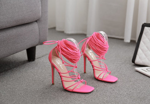 Sexy Thin High Heel Ankle Cross-Strap Sandals CODE: KAR1423