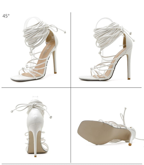 Sexy Thin High Heel Ankle Cross-Strap Sandals CODE: KAR1423