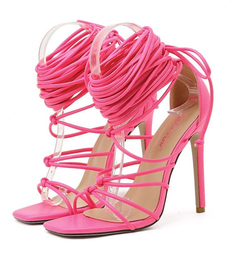 Sexy Thin High Heel Ankle Cross-Strap Sandals CODE: KAR1423