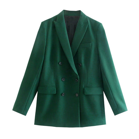 New Double-breasted Jacket Long Sleeve Blazer Suit CODE: KAR1441