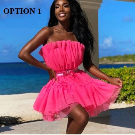 Sexy Elegant High Quality  Off Shoulder Bow-knot Mini Party Dress CODE: KAR1473