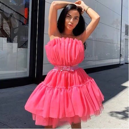 Sexy Elegant High Quality  Off Shoulder Bow-knot Mini Party Dress CODE: KAR1473