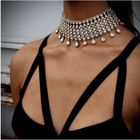 New Crystal Rhinestone Choker Necklace CODE: KAR1503