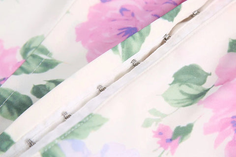 Summer Fashion Flower Print Strapless Sleeveless Backless Short Tight Top CODE: KAR1519