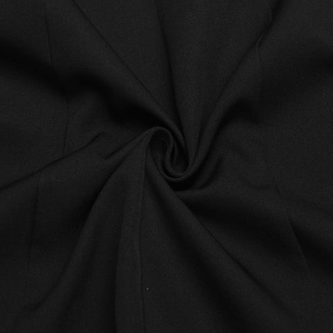Autumn Fashion Sexy Notched Collar Hollow Out Buttons Long Sleeve Blazer Dress CODE: KAR1559
