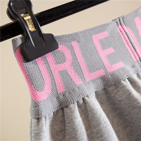 New Casual Elastic Pocket High Waist Letter Printed Loose Shorts CODE: KAR1583