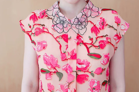 Summer fashion new sleeveless western casual Floral shirt CODE: KAR1590