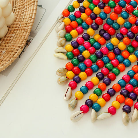 New Fashion Multi Strand Colorful Bead Layered Necklace Earring Set CODE: KAR1636