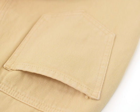 New Khaki Casual Loose Straight Hole High Waisted Denim Pant CODE: KAR1640