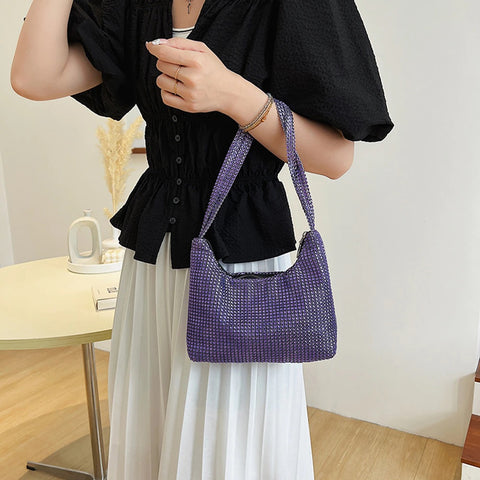 New Rhinestone Shiny Crystal Diamond Shoulder Bag CODE: KAR1691