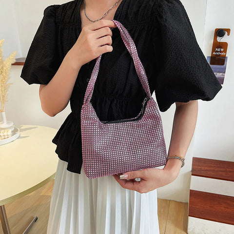 New Rhinestone Shiny Crystal Diamond Shoulder Bag CODE: KAR1691