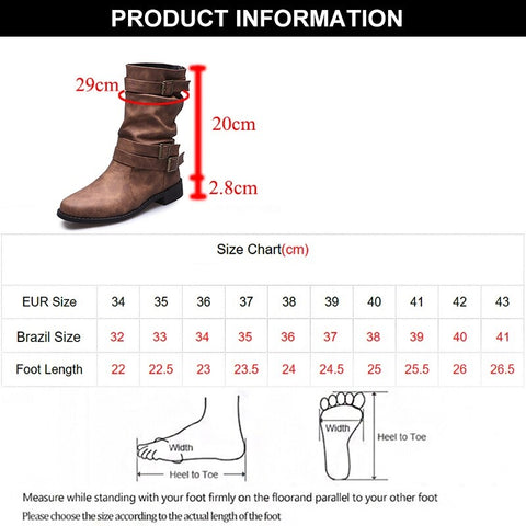 Autumn Winter Buckle low heels Ankle Boots CODE: KAR1700