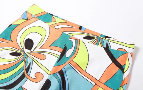 Sexy Bra + Casual Skinny High Waist Pants Aesthetic Print Two Piece Set CODE: KAR1724