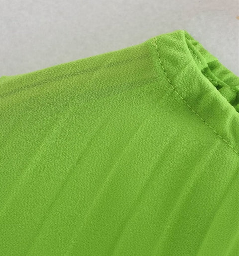 New V Neck Solid Pleated Smock Long Sleeve Casual Kimono Top CODE: KAR1751