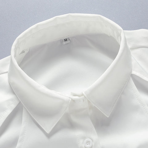 Summer Long Sleeve White Shirt CODE: KAR1777