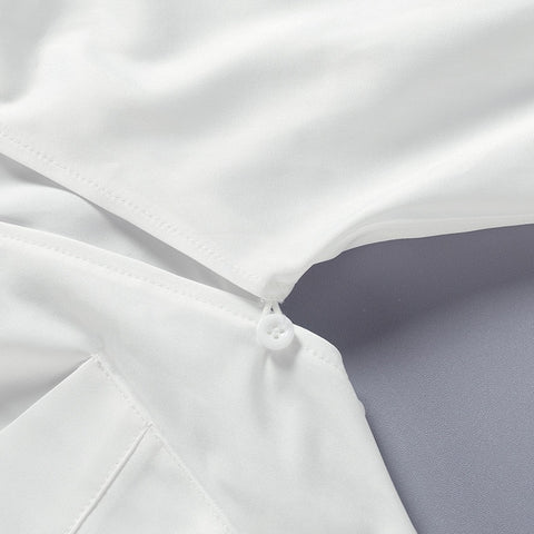 Summer Long Sleeve White Shirt CODE: KAR1777
